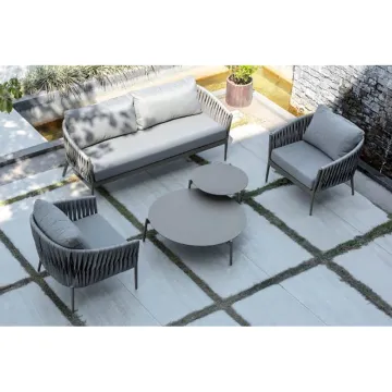 High Quality Patio Woven Rope Sofa and Chair Sets