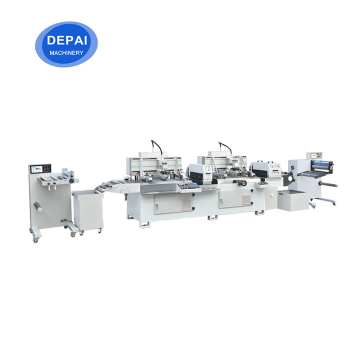 Volledig automatisch 2-kleuren roll-to-roll embossingstempels en schermafdrukmachine