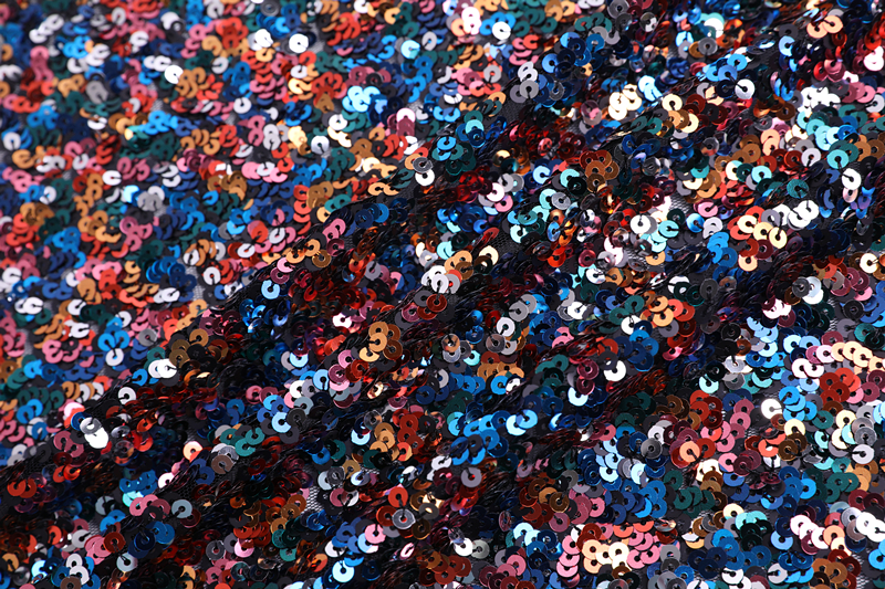 5mm Sequin Embroidery Fabric