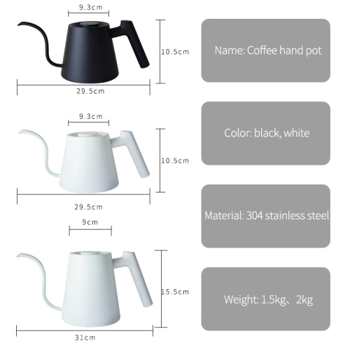 NEW Design 304SS pour over coffee kettle