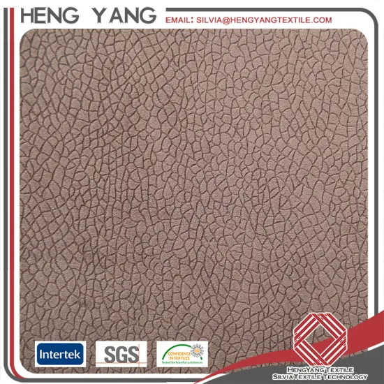 Latest Design Brushed Polyester Velvet Upholstery Textile Burnout Check Fabric