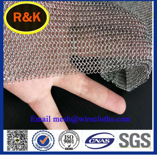 304 stainless steel chainmail mesh