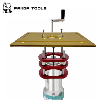 Aluminum Router Plate Lift Kit for 65mm Diameter Motors - Woodworking Router Table Accessory