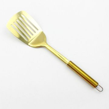 Gold Plated Stainless Steel Slotted Spatula