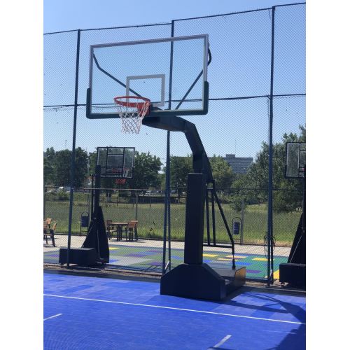 FIBA approved concave box Basketball stand no wheels