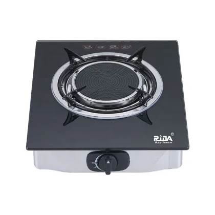 Infrared Tempered Glass Top 2 Burner LPG/Natural Gas Cheff Restaurant Stove Cooker