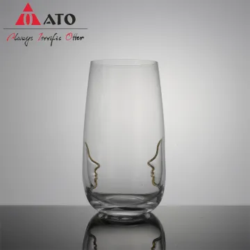 Lead free Clear Wine Glasses Crystal Stemless Tumbler