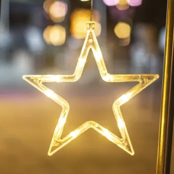 New Christmas Decoration: LED Suction Sucker Lights - Practical, Creative, and Beautifying Window & Wall Hanging Lamp
