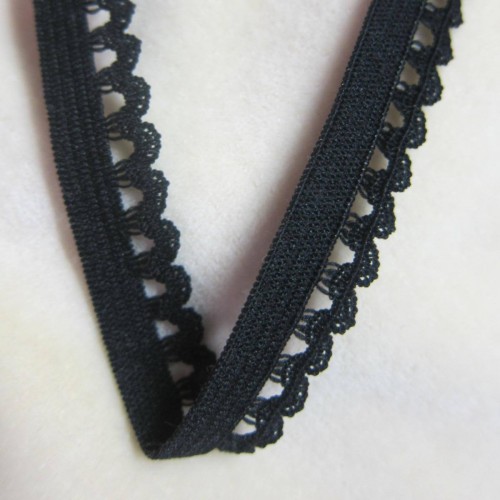 elastic Raschel lace trimming