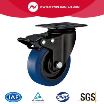 Medium-light Duty Plate Swivel Total Brake TPR Castor Wheel