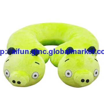 A Stuffed Animal Toys, The Angry Birds Piggy Neck Pillows