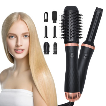 6-in-1 Multi-function Hot Air Comb Hair Dryer for Straight & Curly Hairstyles