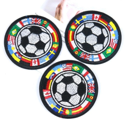 Personnaliser le fer à repasser pour vêtements de patch de broderie de football