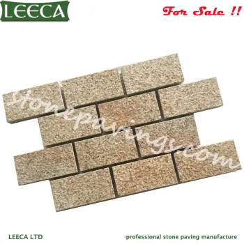Granite driveway yellow stone paver cheap paving stone