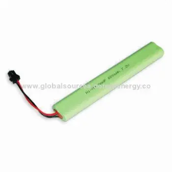 7.2V NiMH Battery for Digital Products, with 600mAh Capacity and Connector