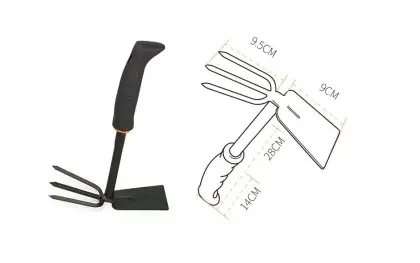 Dual Purpose Gardening Hand Rake Hoe