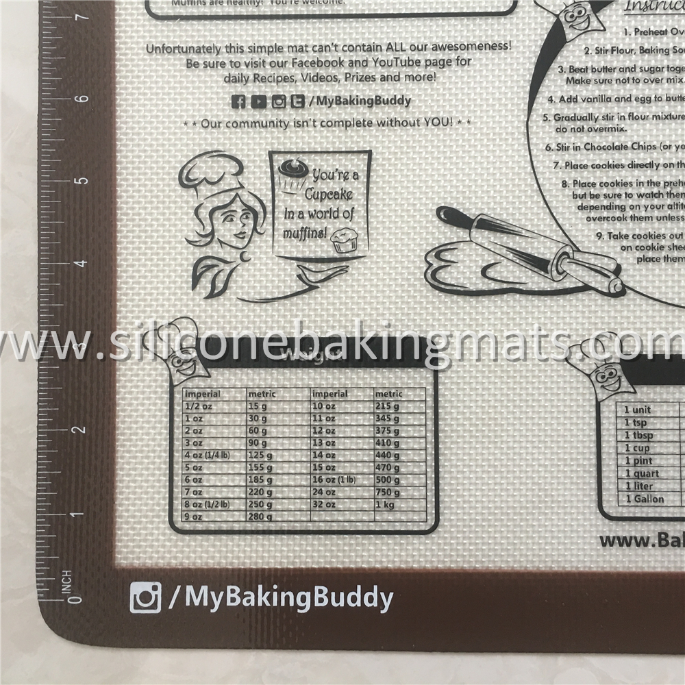 Baking Mat With Measurements