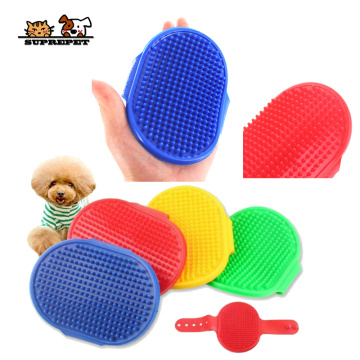 SUPREPET Pet Dog Cat Bath Brush Comb Rubber Glove Hair Fur Grooming Massaging Massage Mit Dog shower brush cleaning