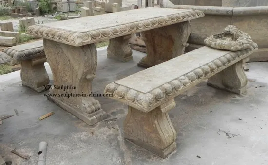 Antique Stone Table Sets(STB070)