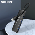 Ultra-thin 4-port USB 3.0 HUB High Speed Indicator Light USB Hub For Multi-device Computer Laptop Desktop PC Adapter keyboard