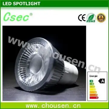 50000 hours Long life span 80Ra 450LM 5W gu10 led spotlight