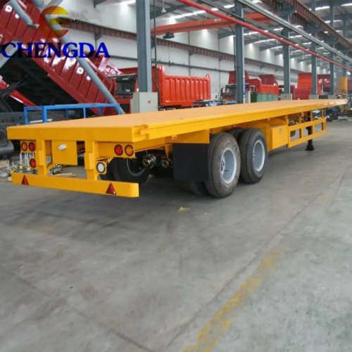 2 Axle Flatbed Container Trailer