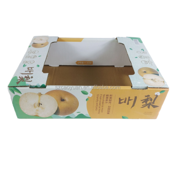 Custom Hard Cardboard Recycle Corrugated Packaging Boxes for Fresh Fruits