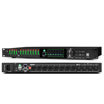 معالج الصوت الرقمي الاحترافي: 4 in ، 8 Out Audio DSP مع تكنولوجيا التنوب بواسطة eif ld448