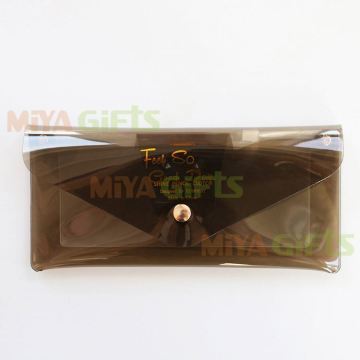 Customizable Transparent PVC Sunglasses Pouch for Girls & Ladies