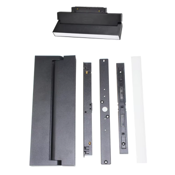 LEDEAST LSZF-12 12W DC48V Aluminum Folded LED Track Lighting Housing for Minimalist Indoor Design
