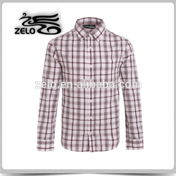 2015 wholesales latest check blouses for men