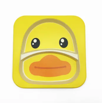 Household/ Restaurant/Bamboo Biodegradable square Plate For Kids