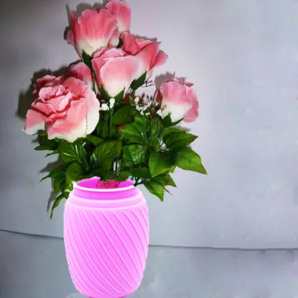 Silicone vase of flower