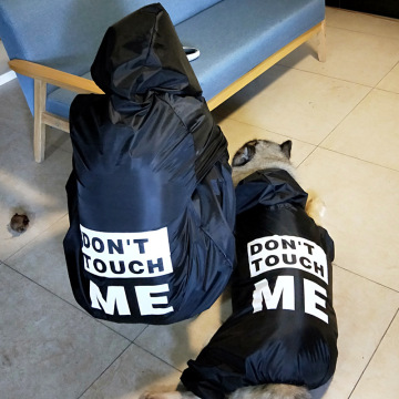 Big Dog Raincoat for Retrievers, Huskies, and Samoyeds - Polyester Poncho for Travel
