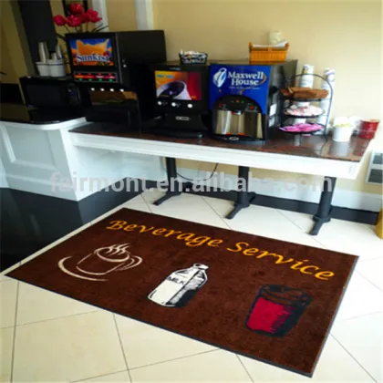 costume company logo mat exhibition rug