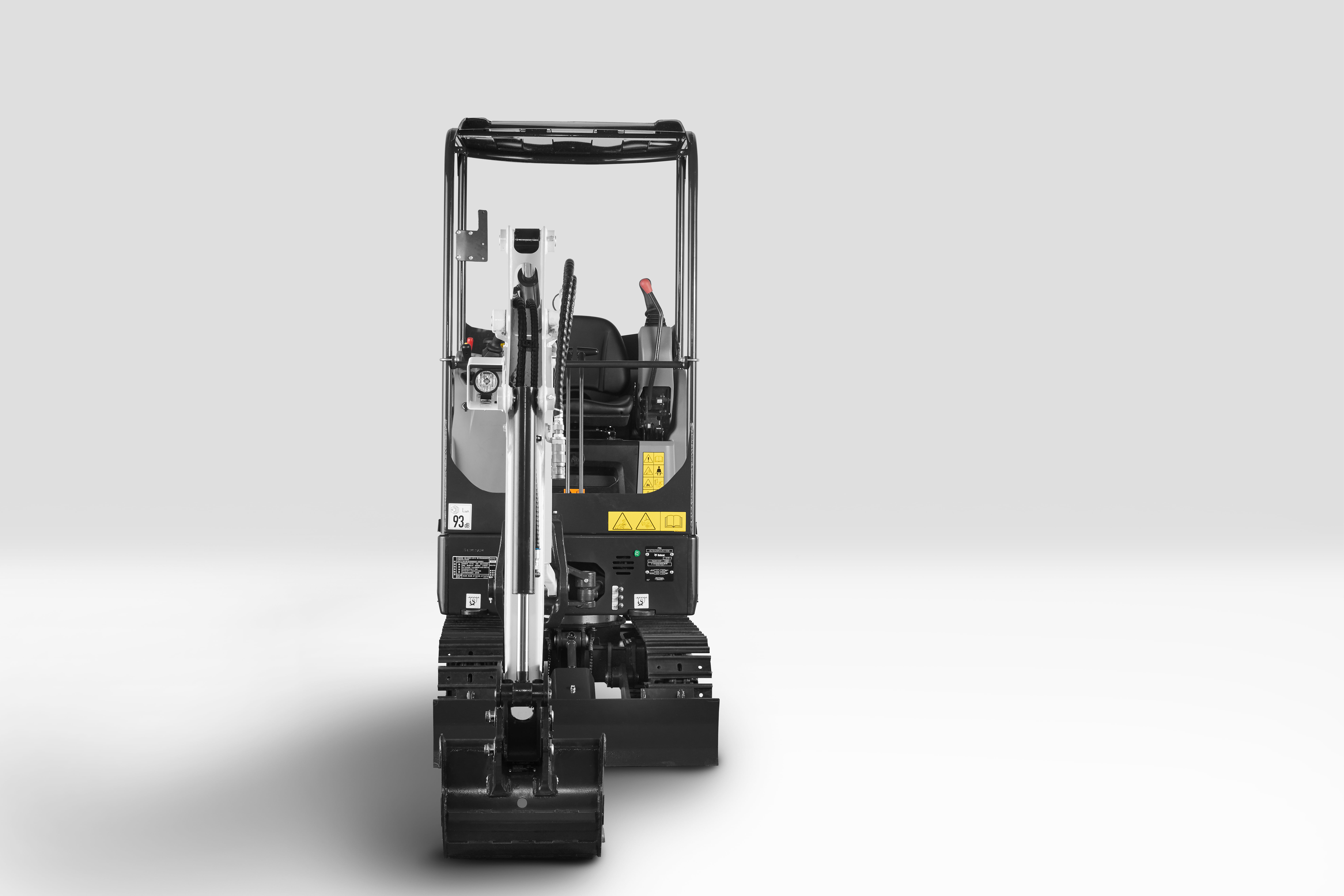Small excavator with wide application range
