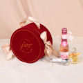 Round Paper Gift Boxes Luxury Package Velvet Box