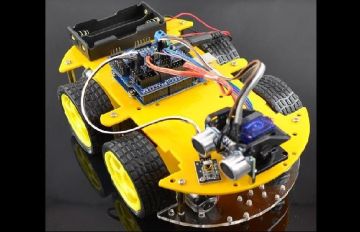 Bluetooth Infrared Controlled Remote Control Car Parts With Ultrasonic Module
