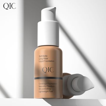 Hot Sale Vegan Liquid Concealer & Foundation - Natural, Waterproof, Full Coverage, 24h lasting for Dark & Light Skin