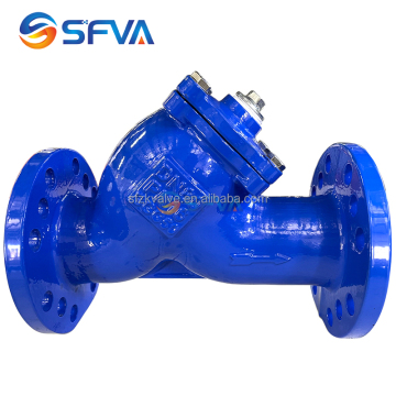 SFVA Brand Ductile Iron DIN F1 PN16 DN80 Water Y-Type Strainer: Detailed Information and Specifications