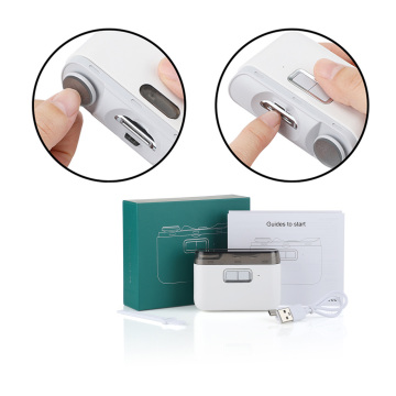 2-in-1 Electric Nail Clipper and Grinder with LED Light: Rechargeable, Automatic, and Comprehensive Nail Care Tool