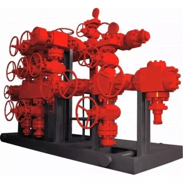 Medan minyak dengan baik manifold
