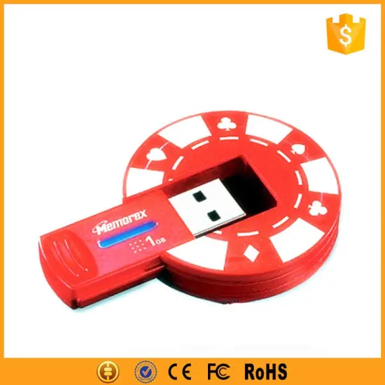 custom cartoon PVC round usb flash drive capacity 1-64gb