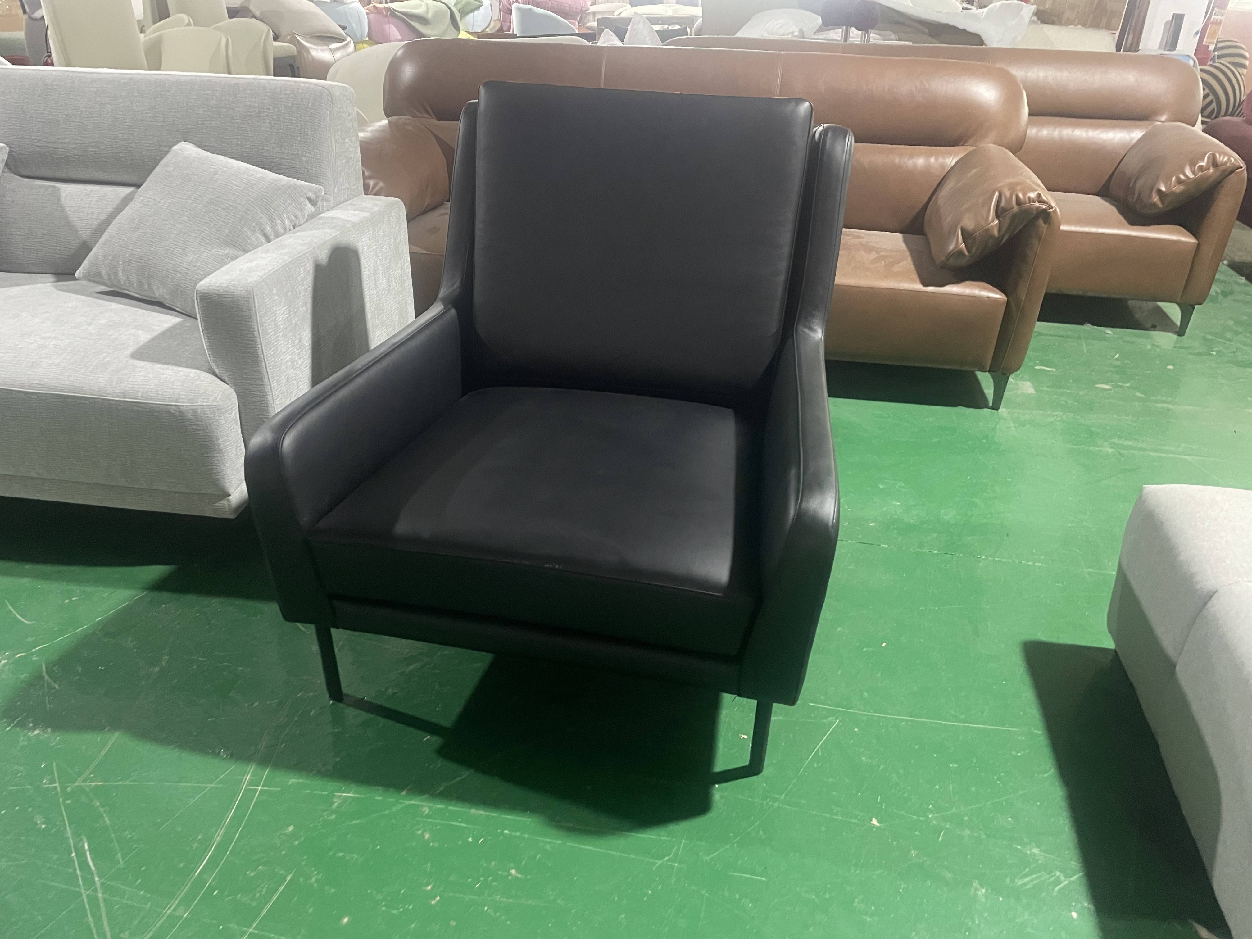 Luxueuse chaise salon en cuir pour le salon moderne