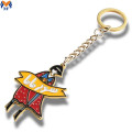 Lógó saincheaptha ceardaíochta miotail charms keychain gleoite