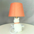 Cartoon cat base fabric shade table lamp