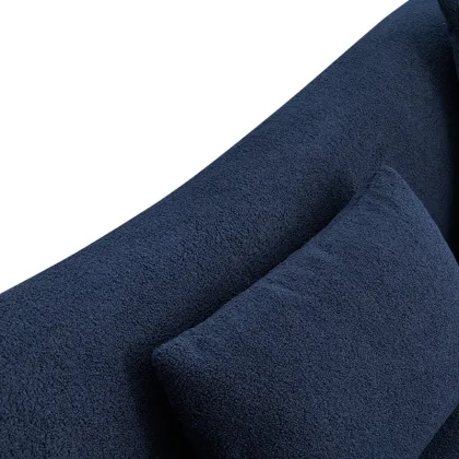 Furniture Couch Soft Fabric Sleeper Sectional Recliner Sofa