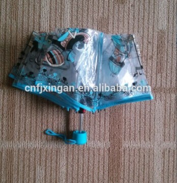 3 fold transparent poe folding umbrella wholesale