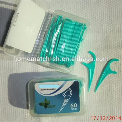 50pc plastic box pack dental floss pick, dental flosser