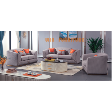 Легкий роскошный тканевый диван Простая комбинация софы